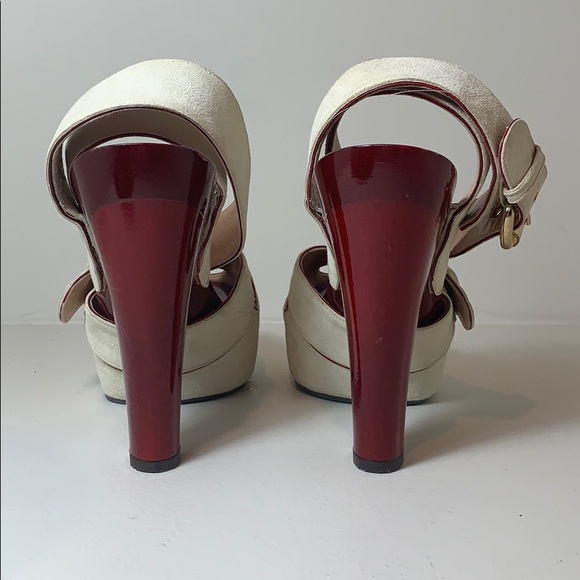 GIUSEPPE ZANOTTI Suede Platform Sandals - Picture 3 of 5